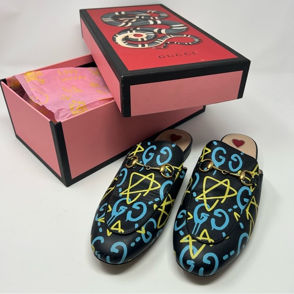 Gucci Ghost Princetown Horsebit Mules EU 39.5 - Picture 2 of 12